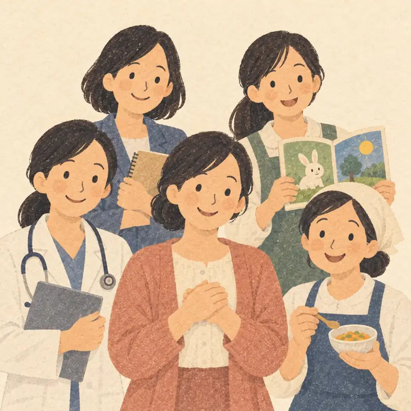 Five experts: a sleep consultant, a pediatrician, a dietitian, a psychologist and a nursery teacher